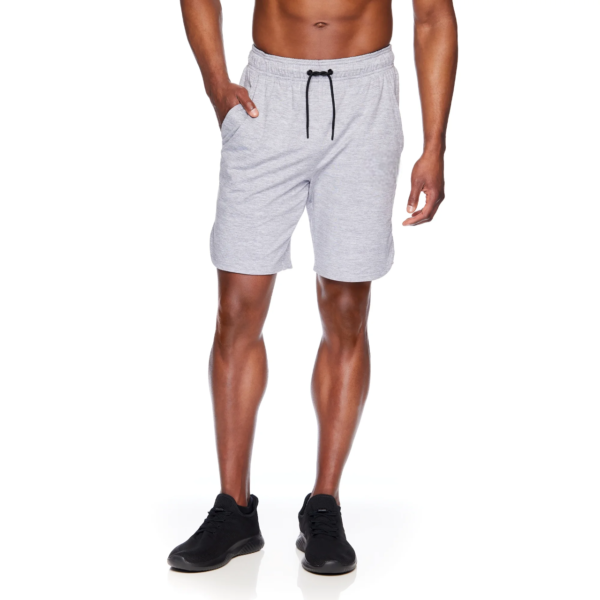Men's and Big Men's Delta Core 9" Shorts - Sleet Heather
