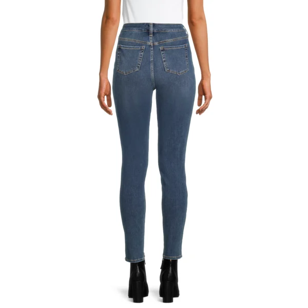 Women's High Rise Curvy Skinny Jeans, 29" Inseam for Regular, Sizes 0-22 - Image 4