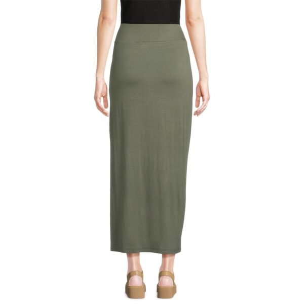 Pack of 2 Maxi Skirt, Women’s and Women’s Plus - Green Midnight/Black Soot - Image 2