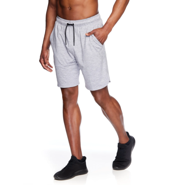 Men's and Big Men's Delta Core 9" Shorts - Sleet Heather - Image 3