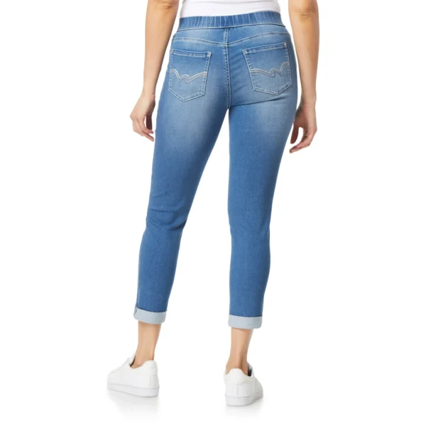 Women's Pull On Denim Ankle High-Rise Insta Soft Juniors Jeans - Amal Ankle - Image 2